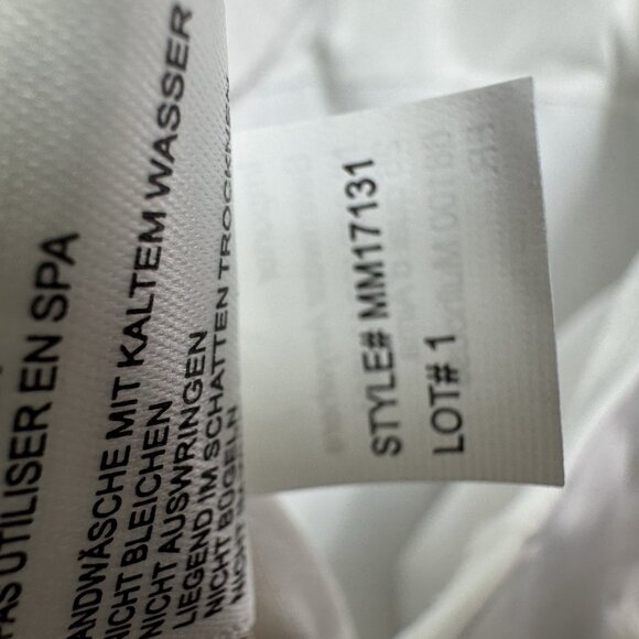 Michael Kors Swimsuit 12 One Piece White Studded Rhinestones Bride Honeymoon - Picture 9 of 11